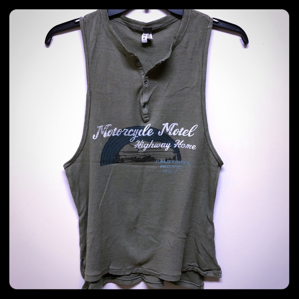 Free People Motorcycle Motel Tank